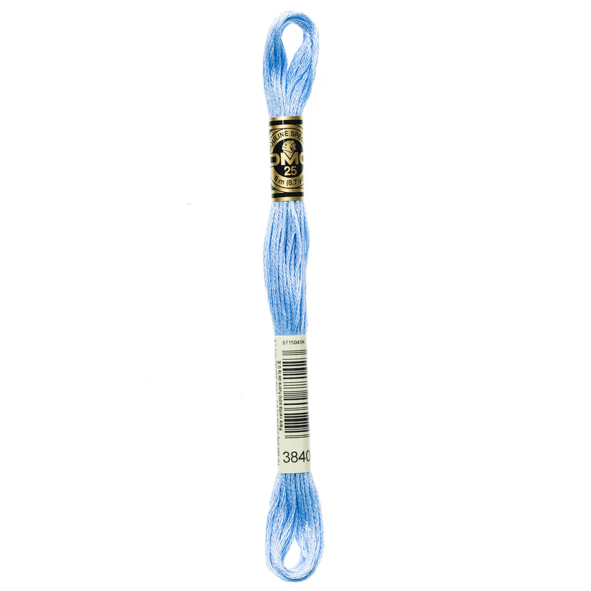 DMC 3840 Light Lavender Blue 6 Strand Embroidery Floss DMC #117UA-3840