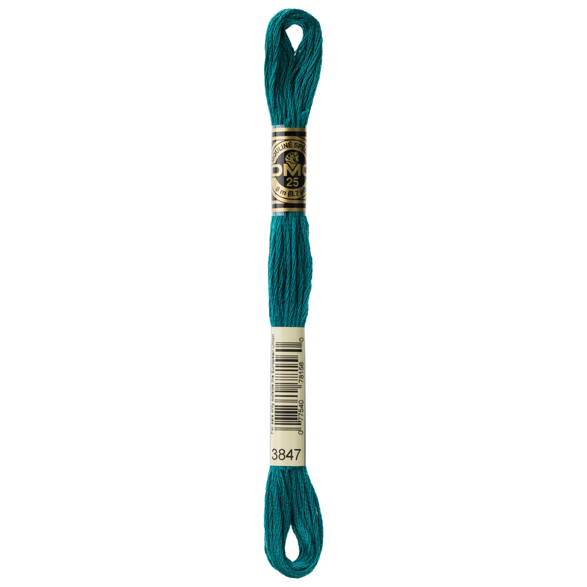 DMC 3847 Dark Teal Green 6 Strand Embroidery Floss DMC #117UA-3847