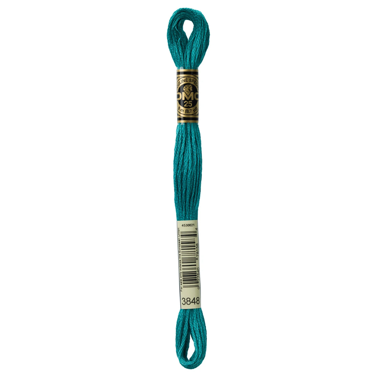 DMC 3848 Medium Teal Green 6 Strand Embroidery Floss DMC #117UA-3848