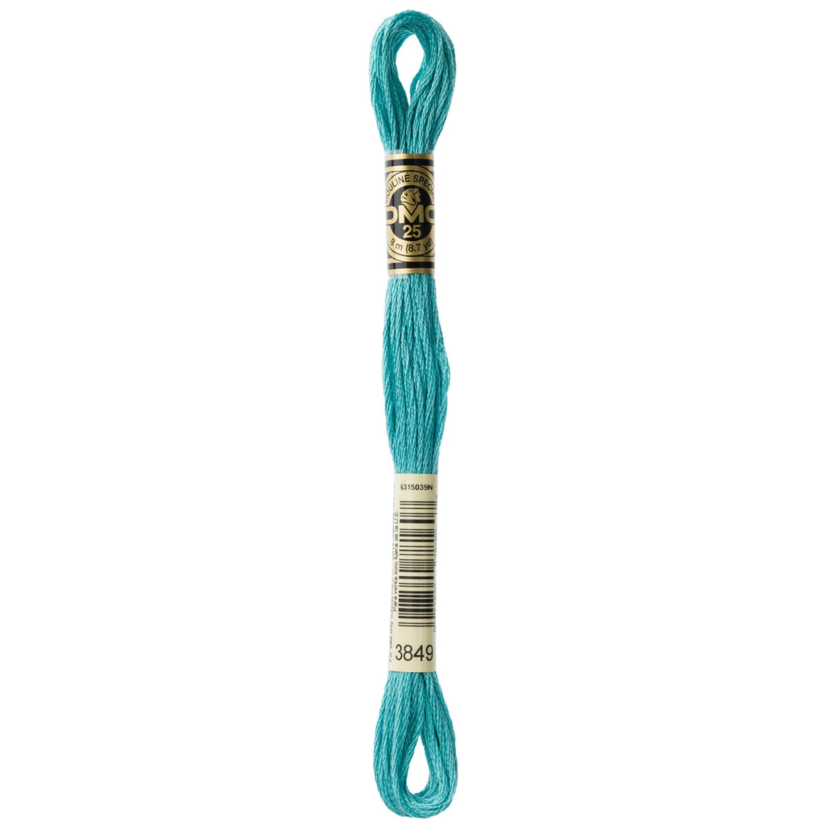 DMC 3849 Light Teal Green 6 Strand Embroidery Floss DMC #117UA-3849
