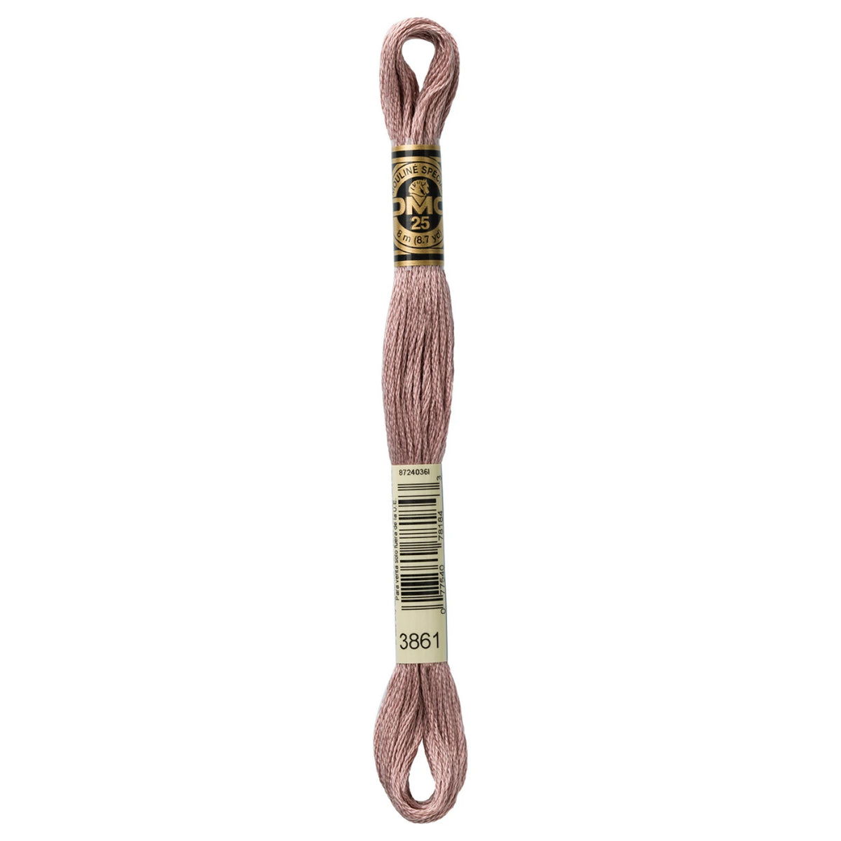 DMC 3861 Light Cocoa 6 Strand Embroidery Floss DMC #117UA-3861