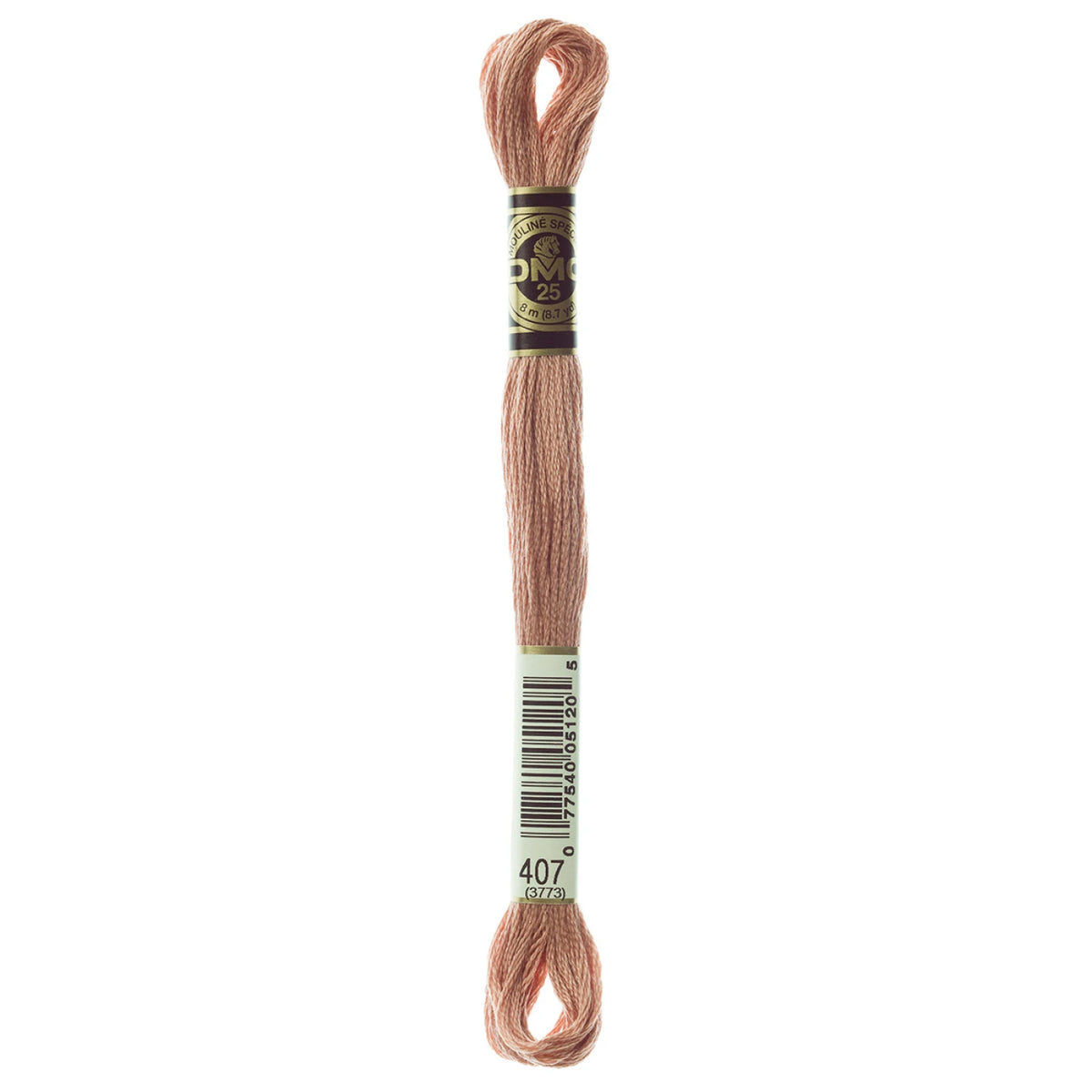 DMC 407 Dark Desert Sand 6 Strand Embroidery Floss DMC #117UA-407