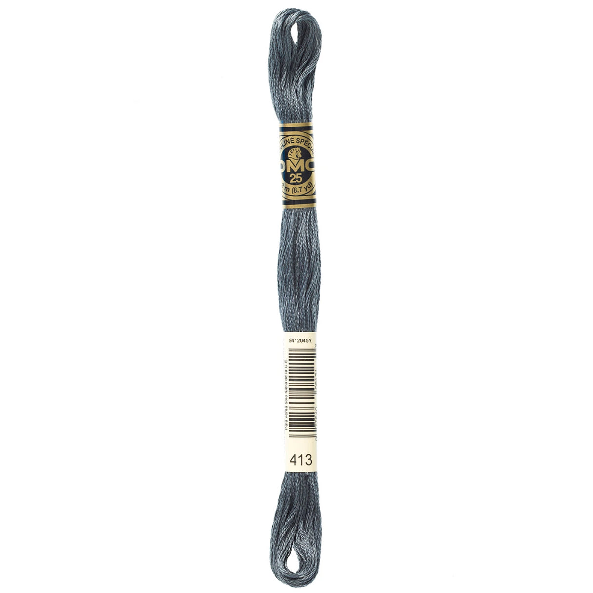 DMC 413 Dark Pewter Gray 6 Strand Embroidery Floss DMC #117UA-413