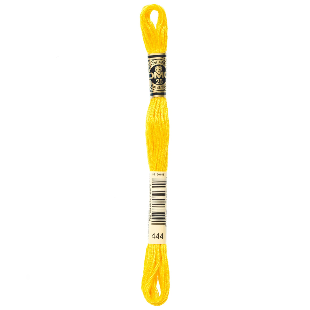 DMC 444 Dark Lemon 6 Strand Embroidery Floss DMC #117UA-444