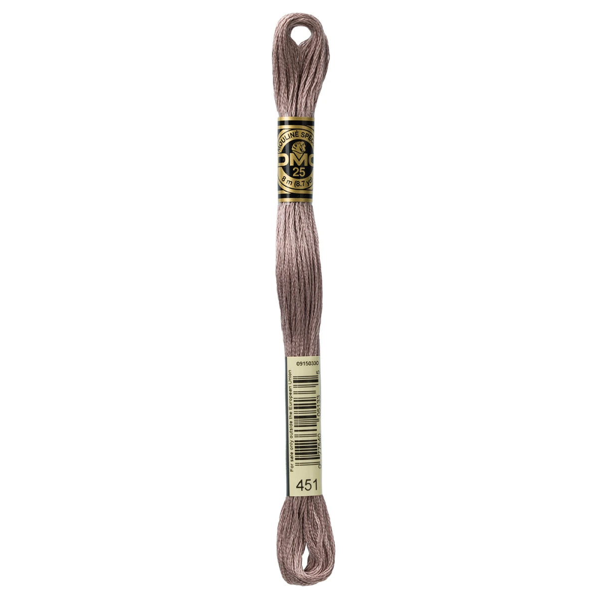DMC 451 Dark Shell Grey 6 Strand Embroidery Floss DMC #117UA-451