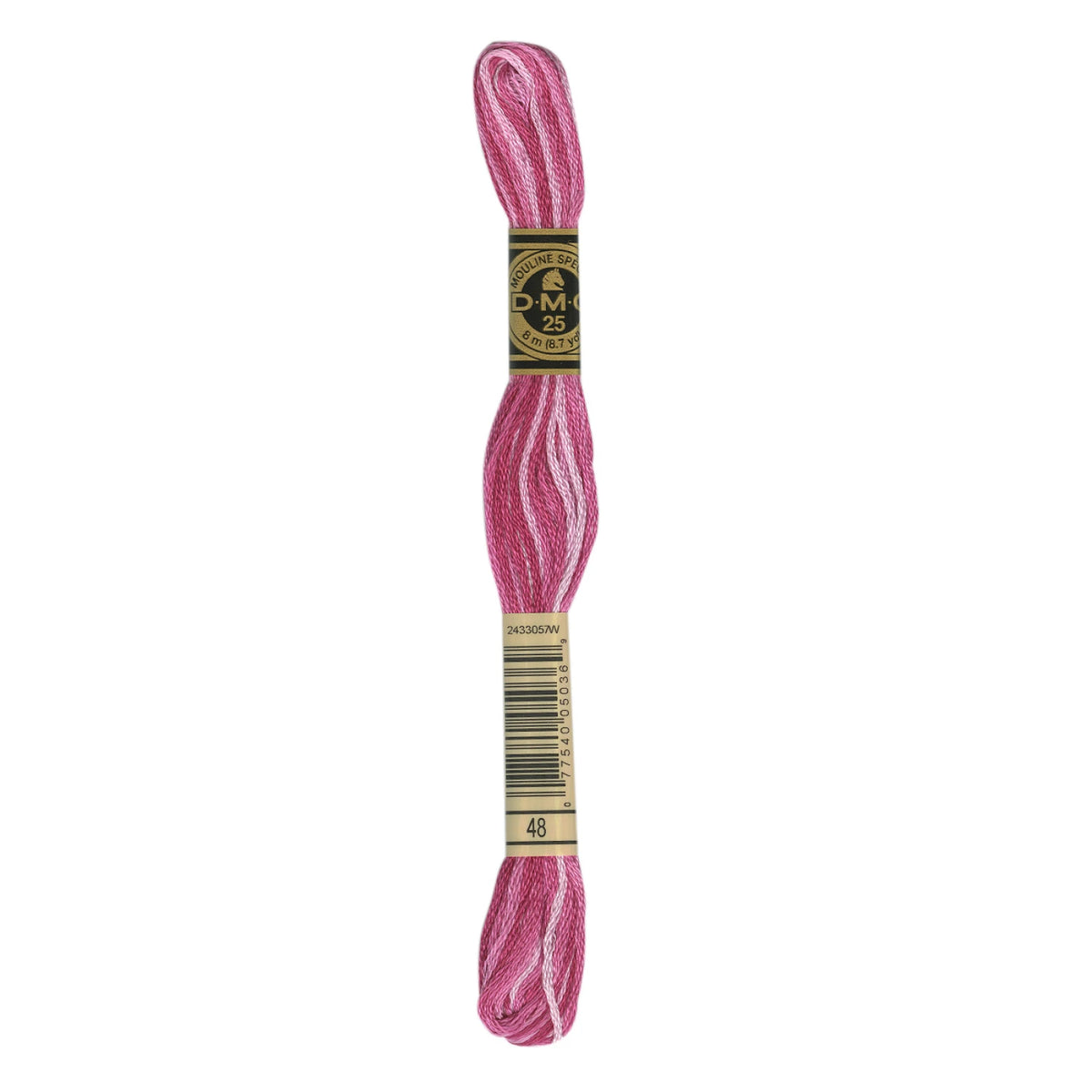 DMC 48 Variegated Bright Pink 6 Strand Embroidery Floss DMC #117UA-48