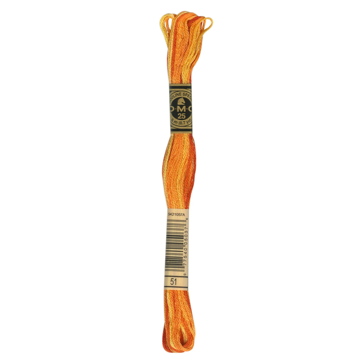 DMC 51 Variegated Burnt Orange 6 Strand Embroidery Floss DMC #117UA-51