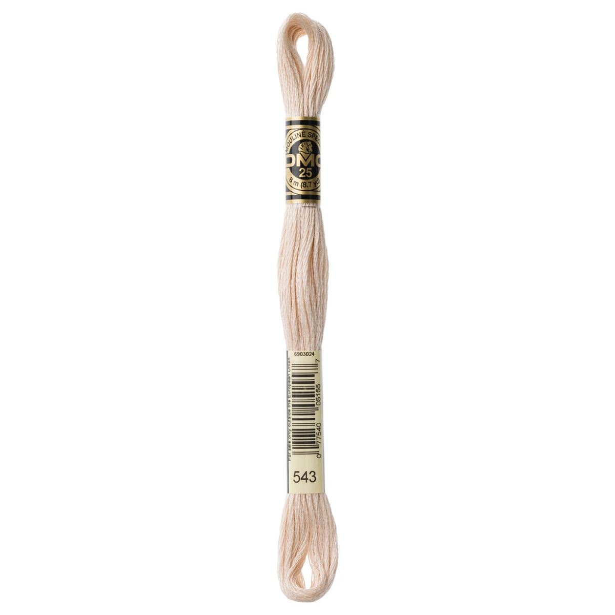 DMC 543 Ultra Very Light Beige Brown 6 Strand Embroidery Floss DMC #117UA-543