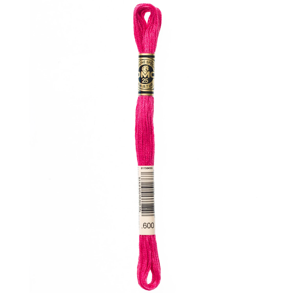 DMC 600 Very Dark Cranberry 6 Strand Embroidery Floss DMC #117UA-600