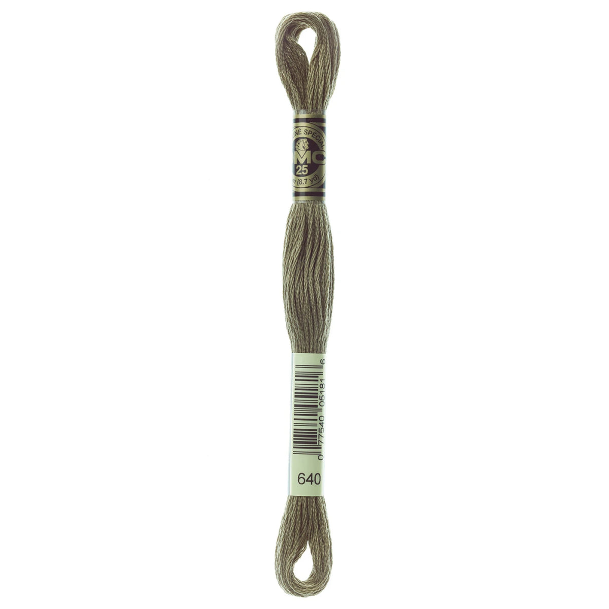 DMC 640 Very Dark Beige Gray 6 Strand Embroidery Floss DMC #117UA-640