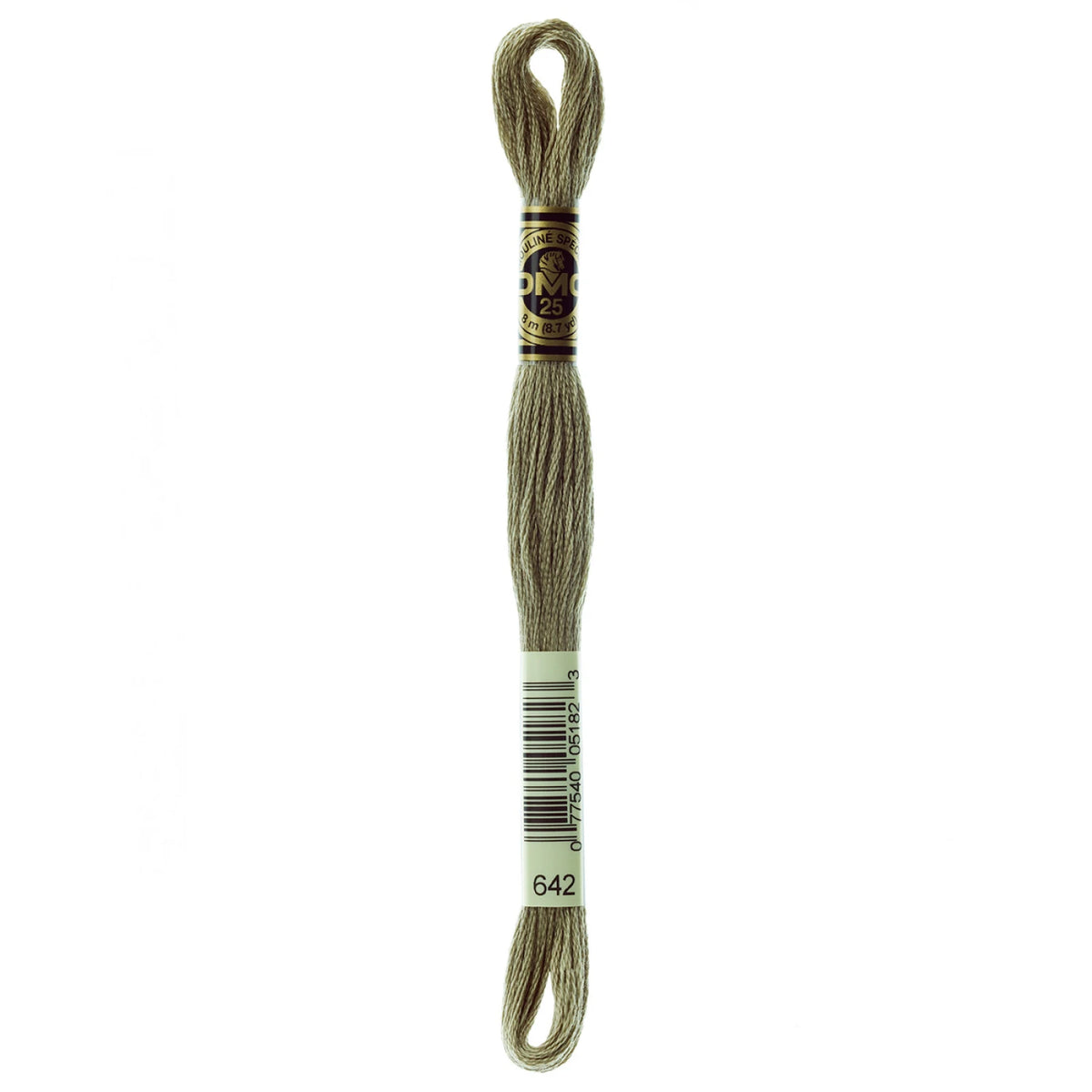 DMC 642 Dark Beige Gray 6 Strand Embroidery Floss DMC #117UA-642