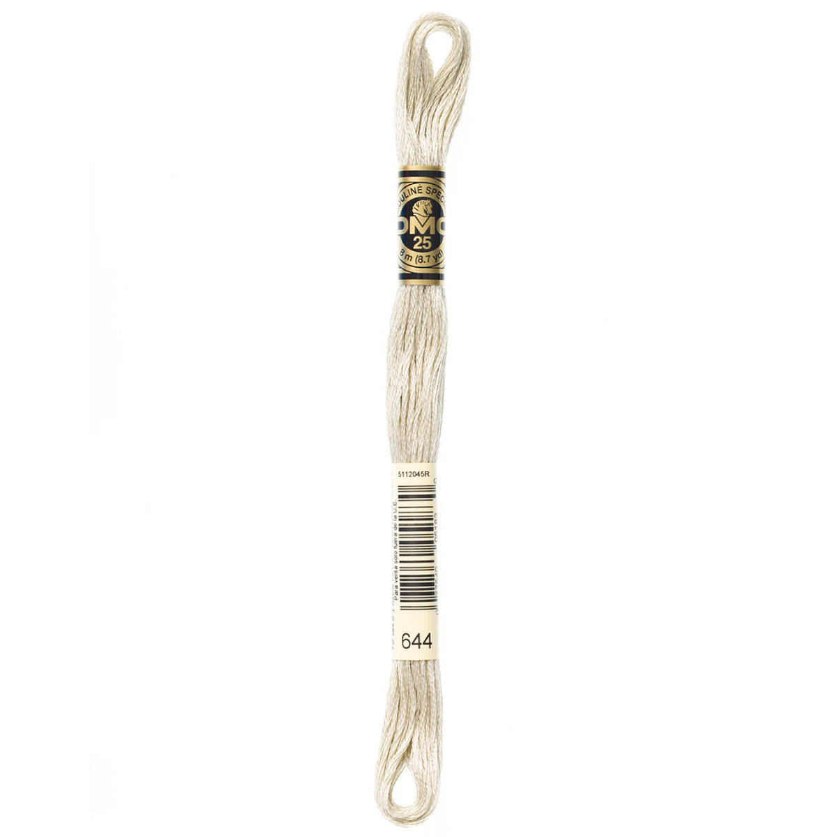 DMC 644 Medium Beige Gray 6 Strand Embroidery Floss DMC #117UA-644