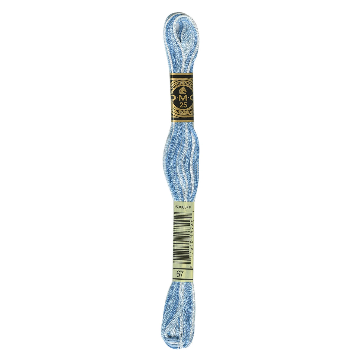 DMC 67 Variegated Baby Blue 6 Strand Embroidery Floss DMC #117UA-67