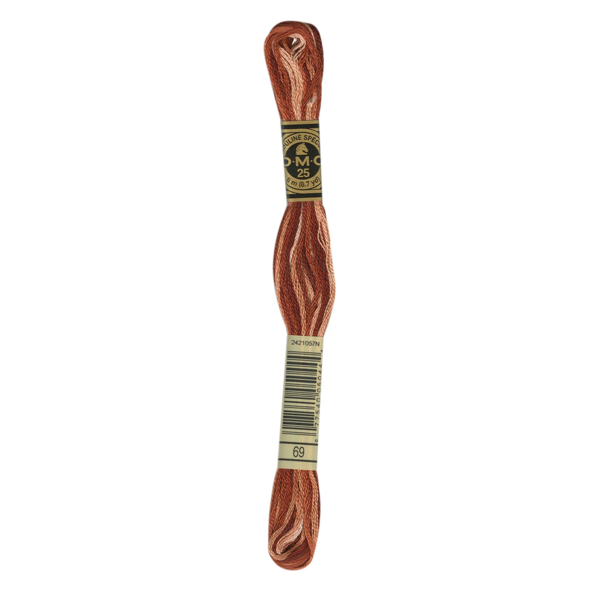 DMC 69 Variegated Terra Cotta 6 Strand Embroidery Floss DMC #117UA-69