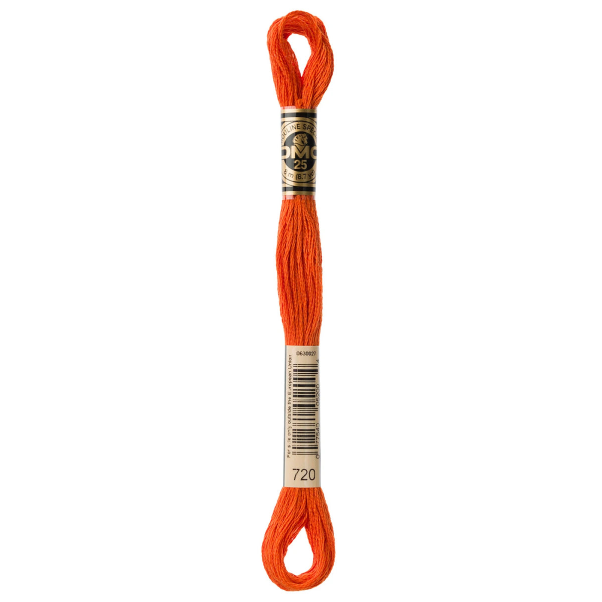 DMC 720 Dark Orange Spice 6 Strand Embroidery Floss DMC #117UA-720