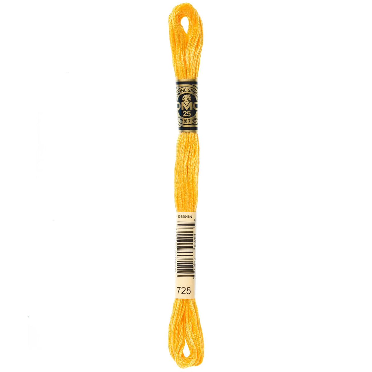 DMC 725 Medium Light Topaz 6 Strand Embroidery Floss DMC #117UA-725