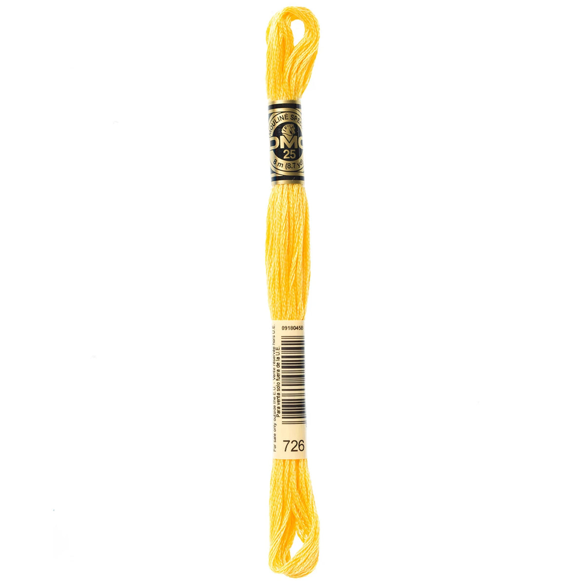 DMC 726 Light Topaz 6 Strand Embroidery Floss DMC #117UA-726