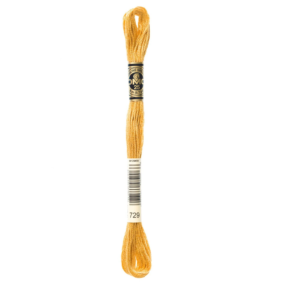 DMC 729 Medium Old Gold 6 Strand Embroidery Floss DMC #117UA-729