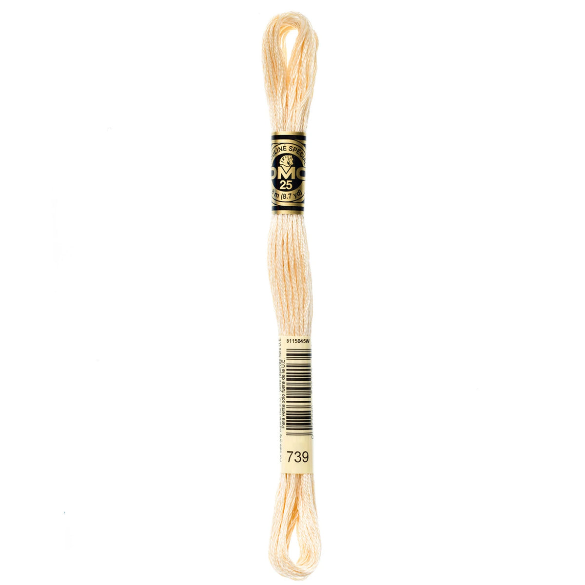 DMC 739 Ultra Very Light Tan 6 Strand Embroidery Floss DMC #117UA-739