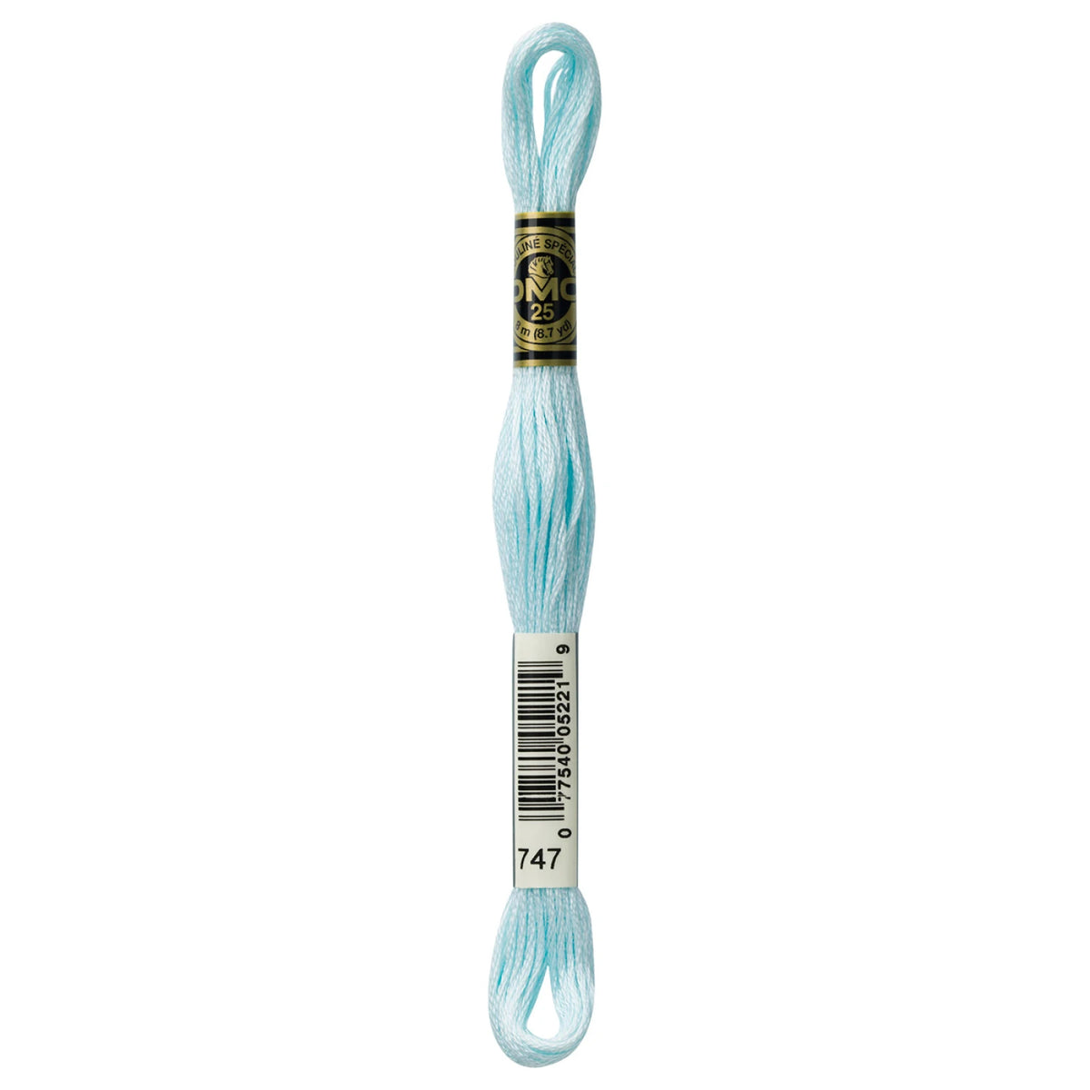 DMC 747 Very Light Sky Blue 6 Strand Embroidery Floss DMC #117UA-747