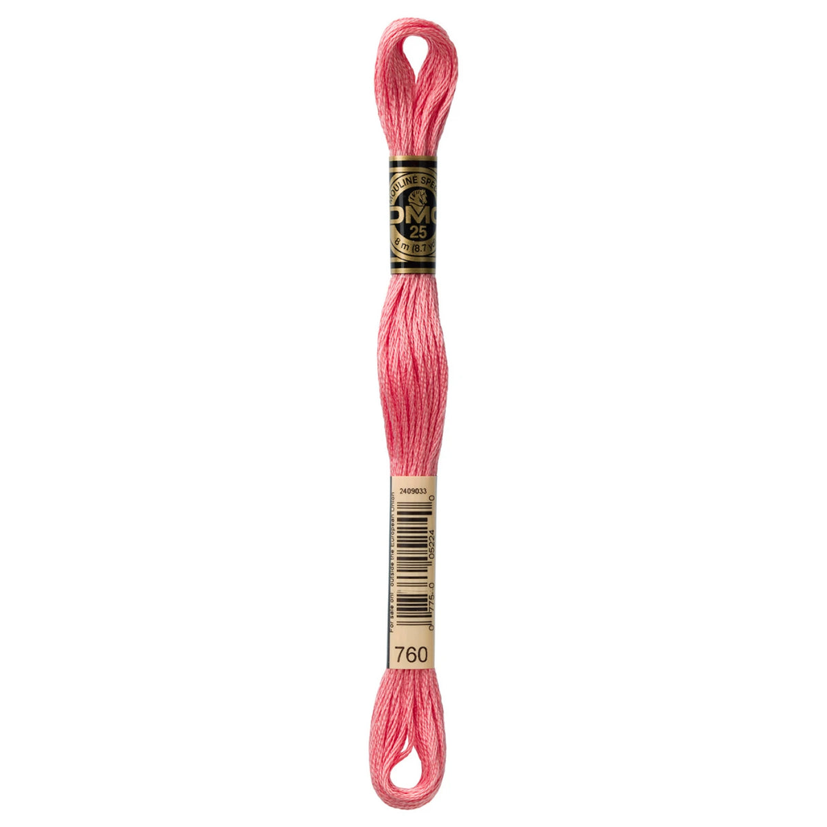 DMC 760 Salmon 6 Strand Embroidery Floss DMC #117UA-760
