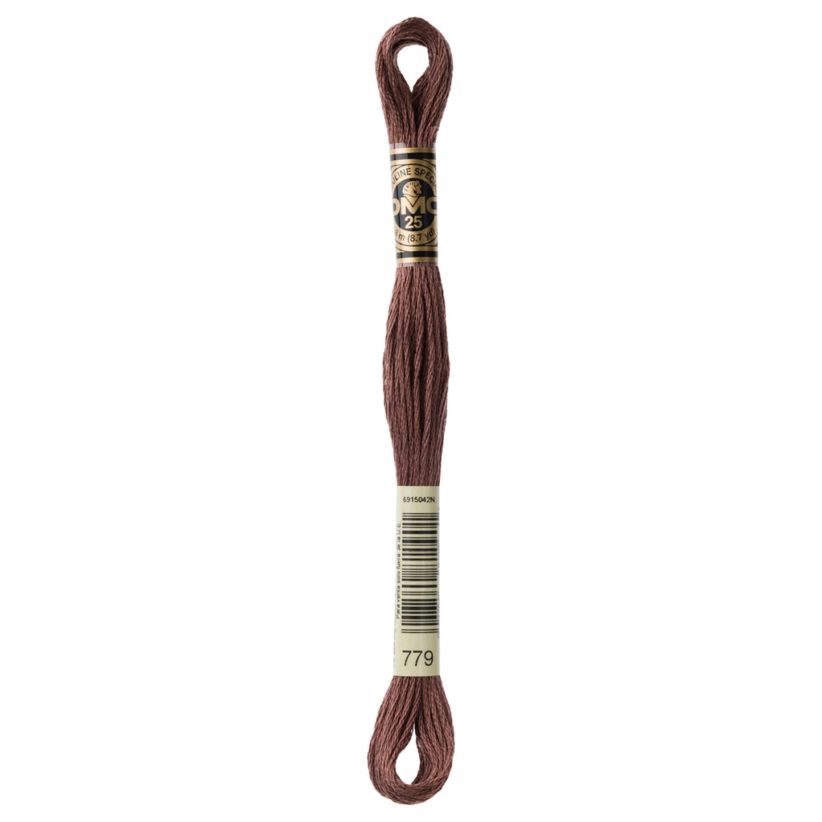 DMC 779 Dark Cocoa 6 Strand Embroidery Floss DMC #117UA-779