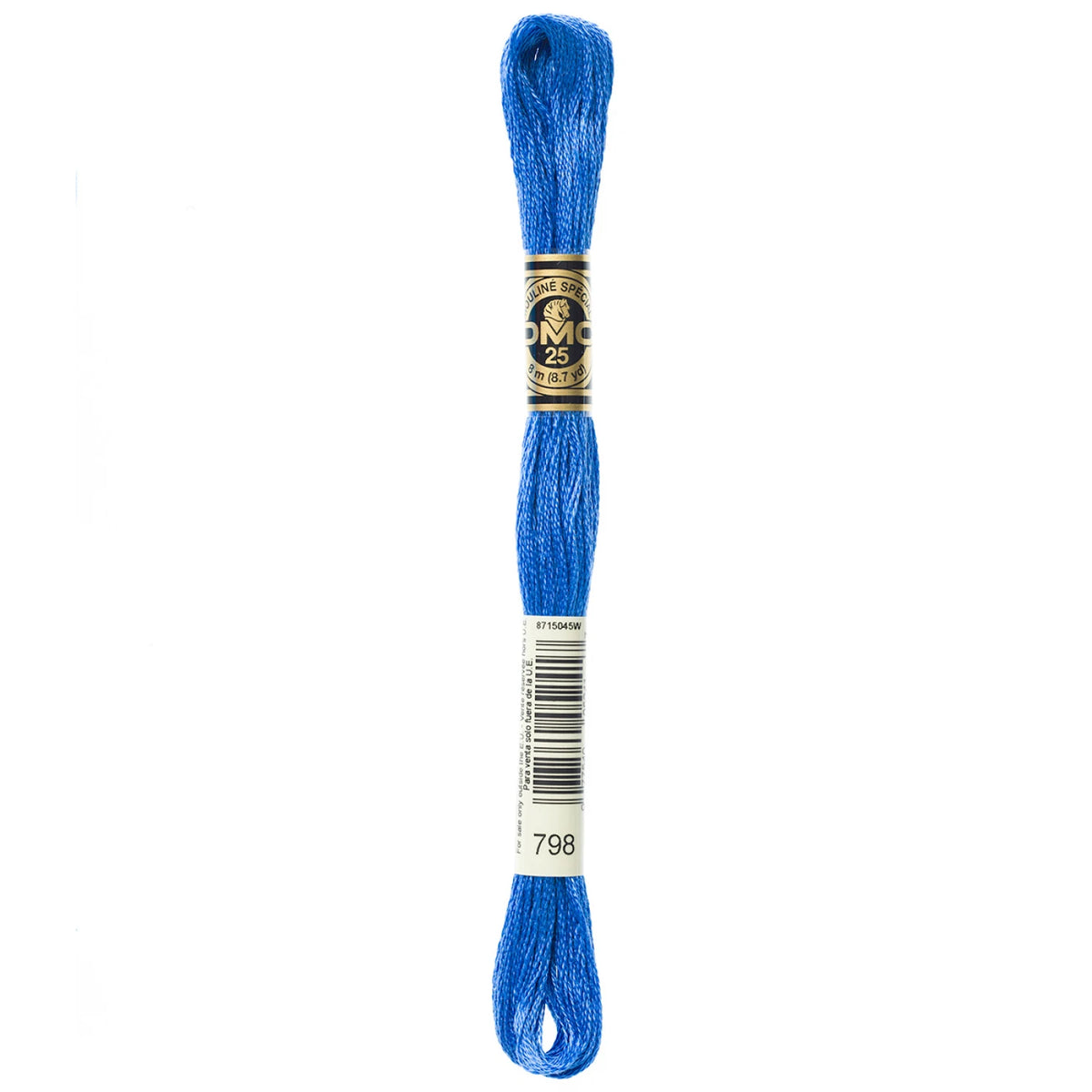 DMC 798 Dark Delft Blue 6 Strand Embroidery Floss DMC #117UA-798
