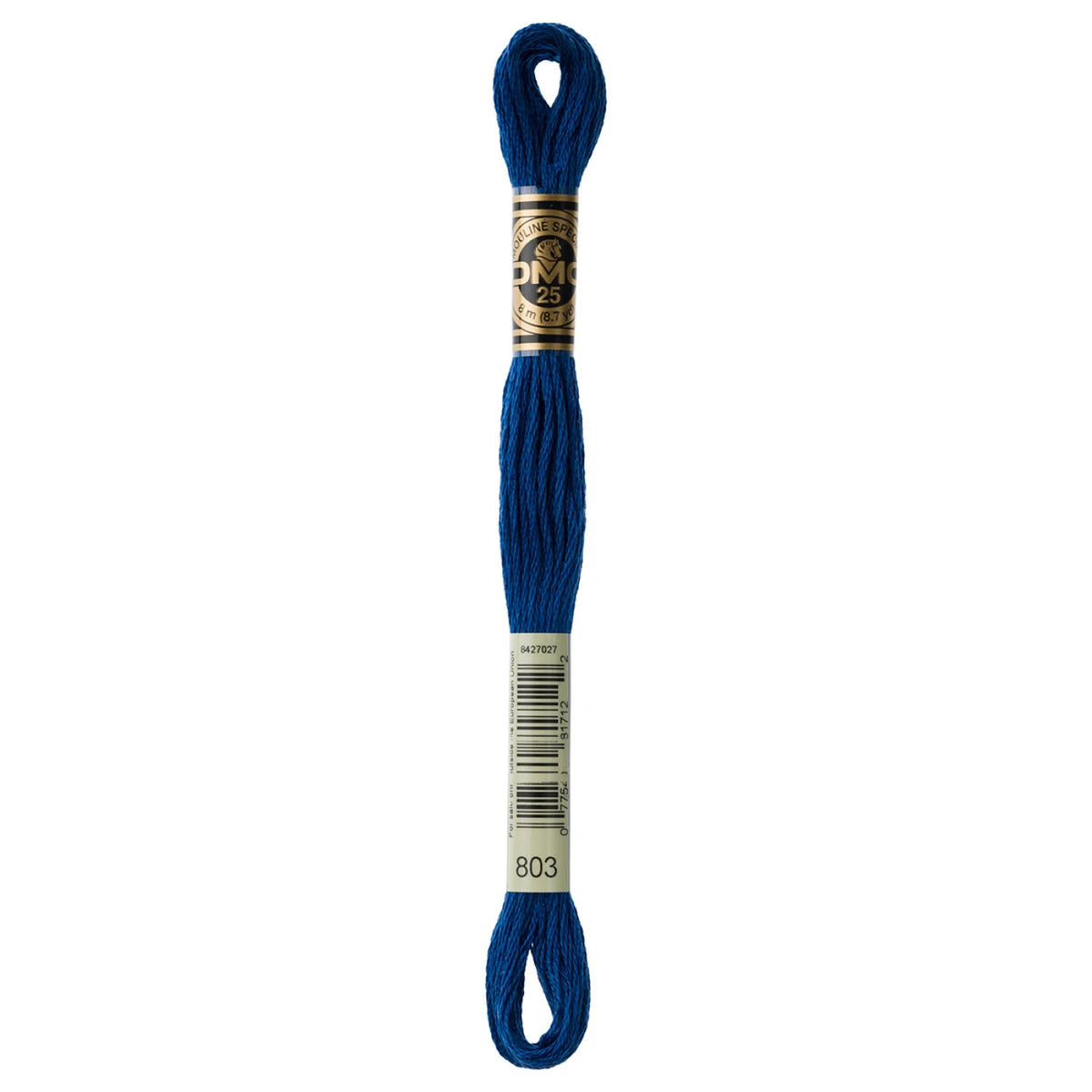 DMC 803 Ultra Very Dark Baby Blue 6 Strand Embroidery Floss DMC #117UA-803