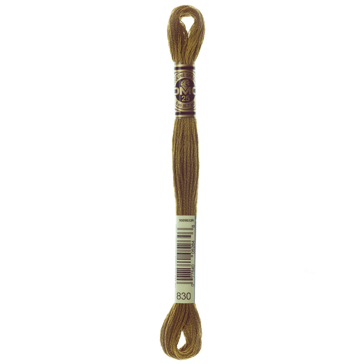 DMC 830 Dark Golden Olive 6 Strand Embroidery Floss DMC #117UA-830