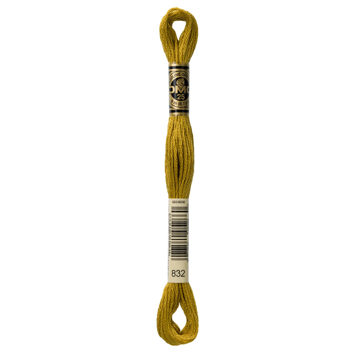 DMC 832 Golden Olive 6 Strand Embroidery Floss DMC #117UA-832