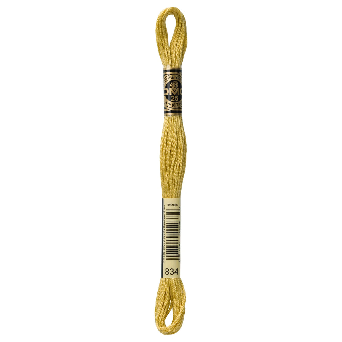 DMC 834 Very Light Golden Olive 6 Strand Embroidery Floss DMC #117UA-834