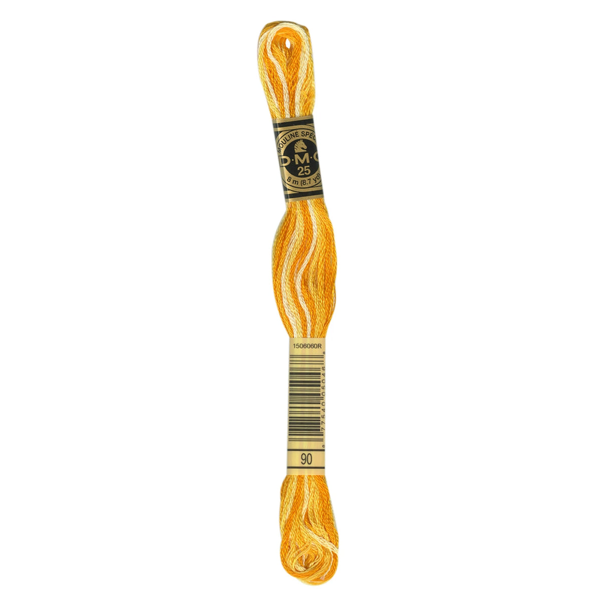 DMC 90 Variegated Yellow 6 Strand Embroidery Floss DMC #117UA-90