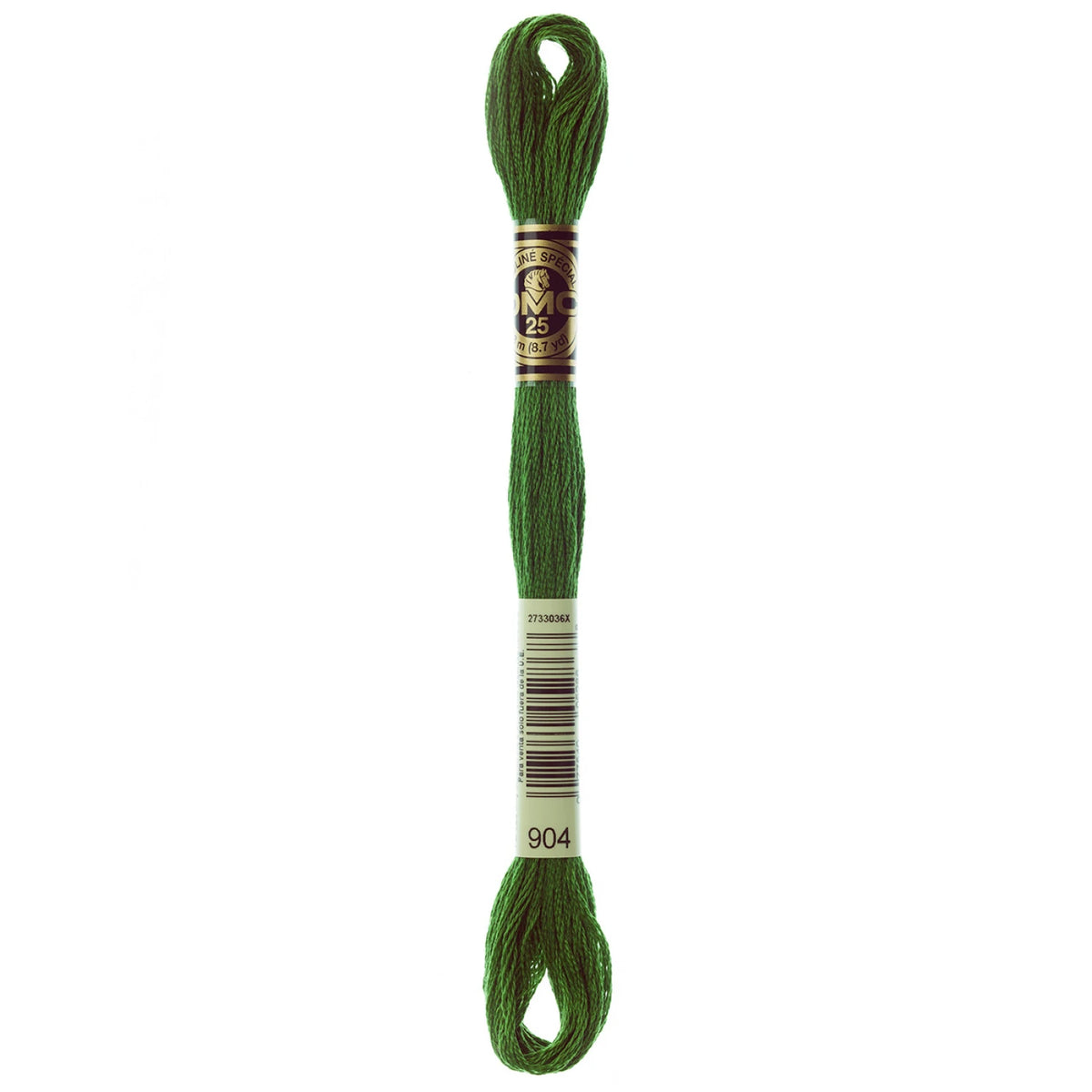 DMC 904 Very Dark Parrot Green 6 Strand Embroidery Floss DMC #117UA-904