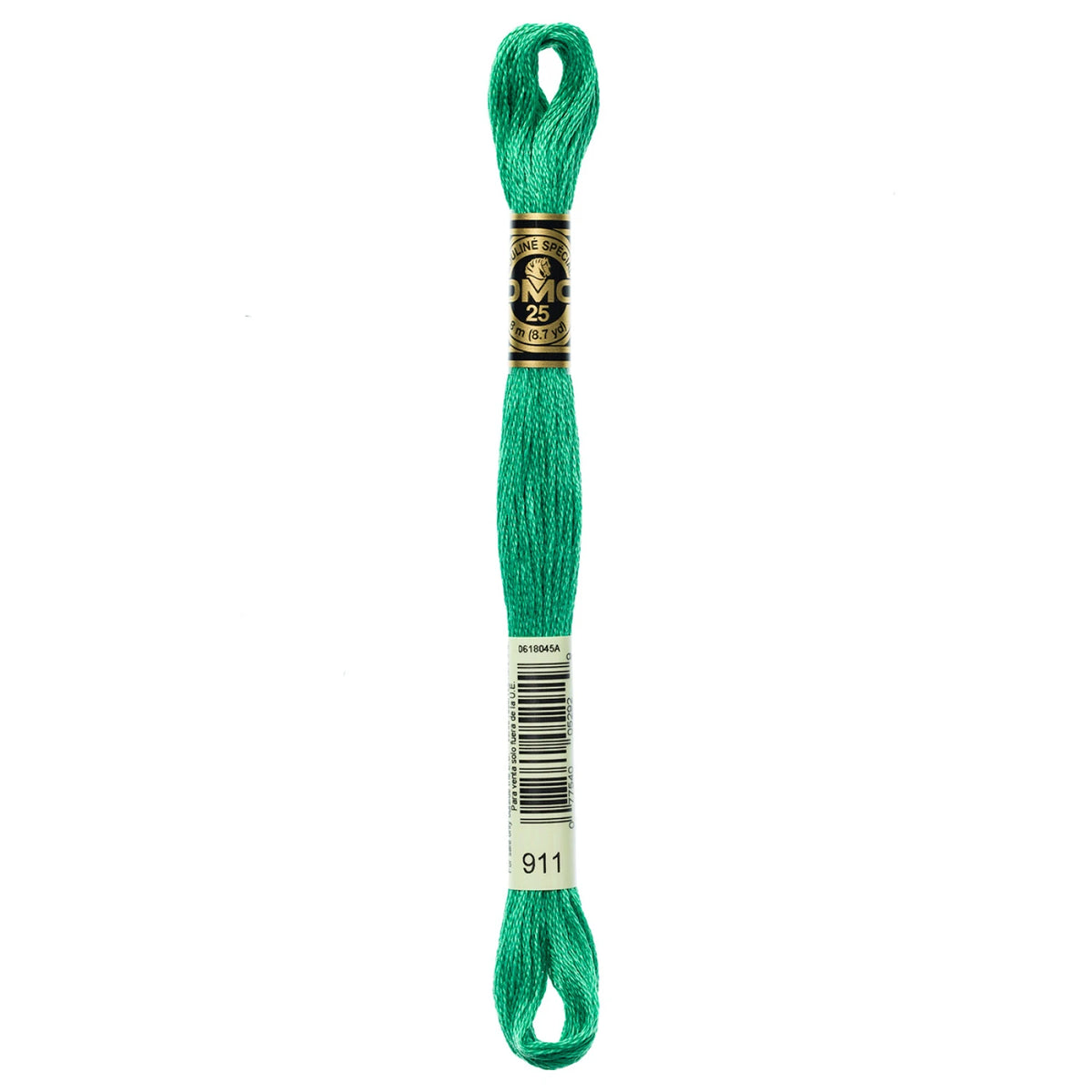 DMC 911 Medium Emerald Green 6 Strand Embroidery Floss DMC #117UA-911