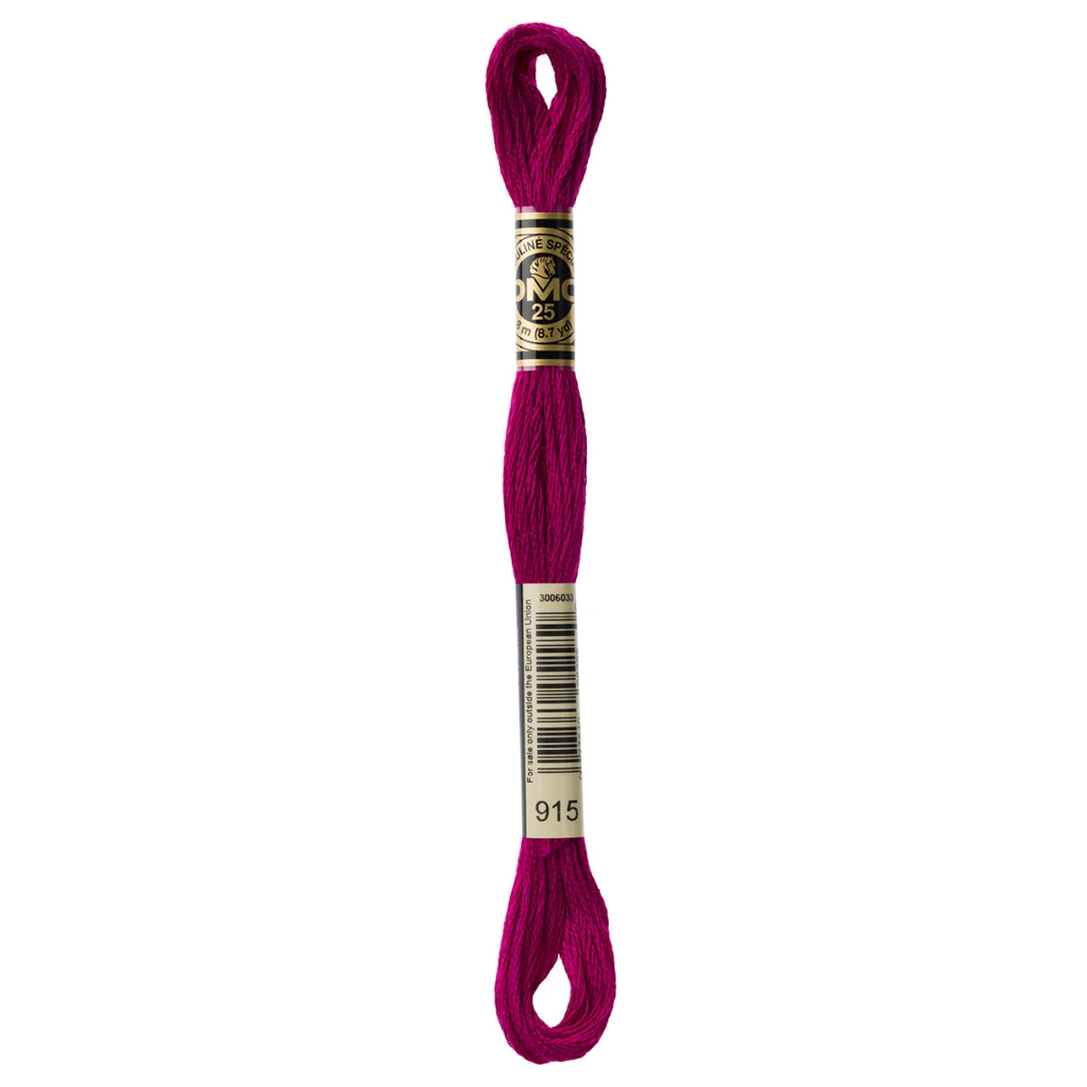 DMC 915 Dark Plum 6 Strand Embroidery Floss DMC #117UA-915