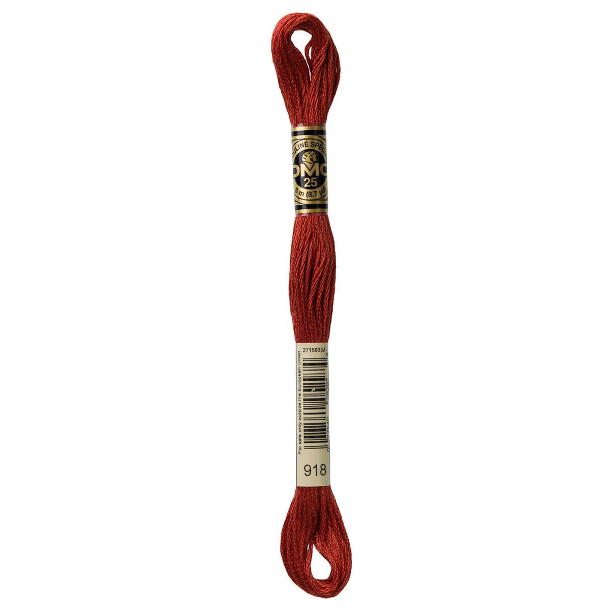 DMC 918 Dark Red Copper 6 Strand Embroidery Floss DMC #117UA-918