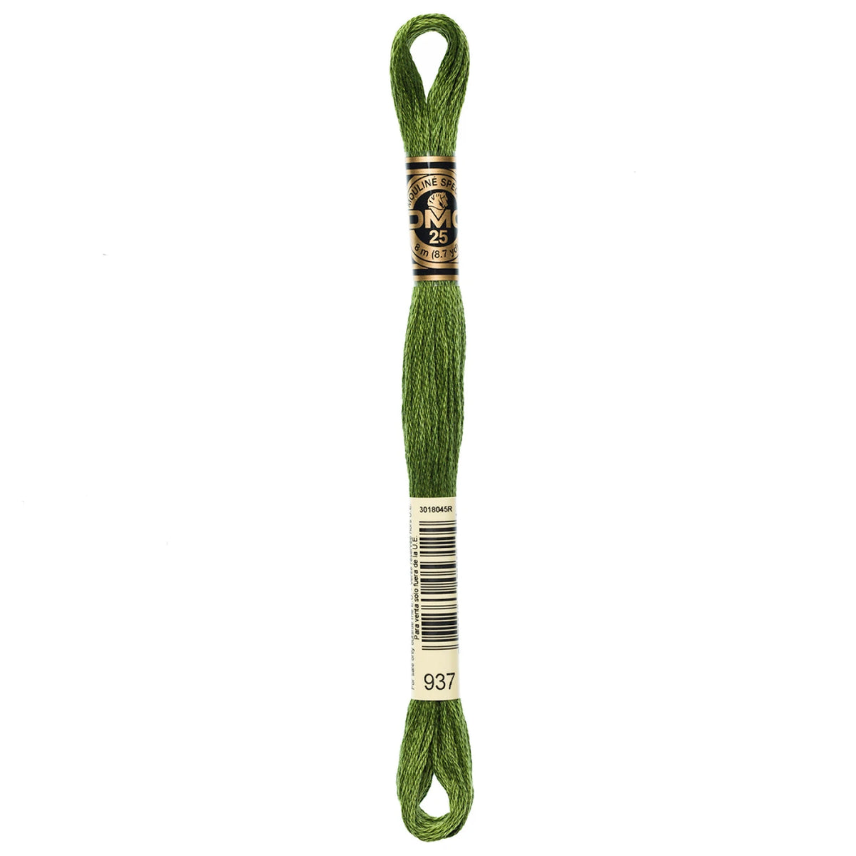DMC 937 Medium Avocado Green 6 Strand Embroidery Floss DMC #117UA-937