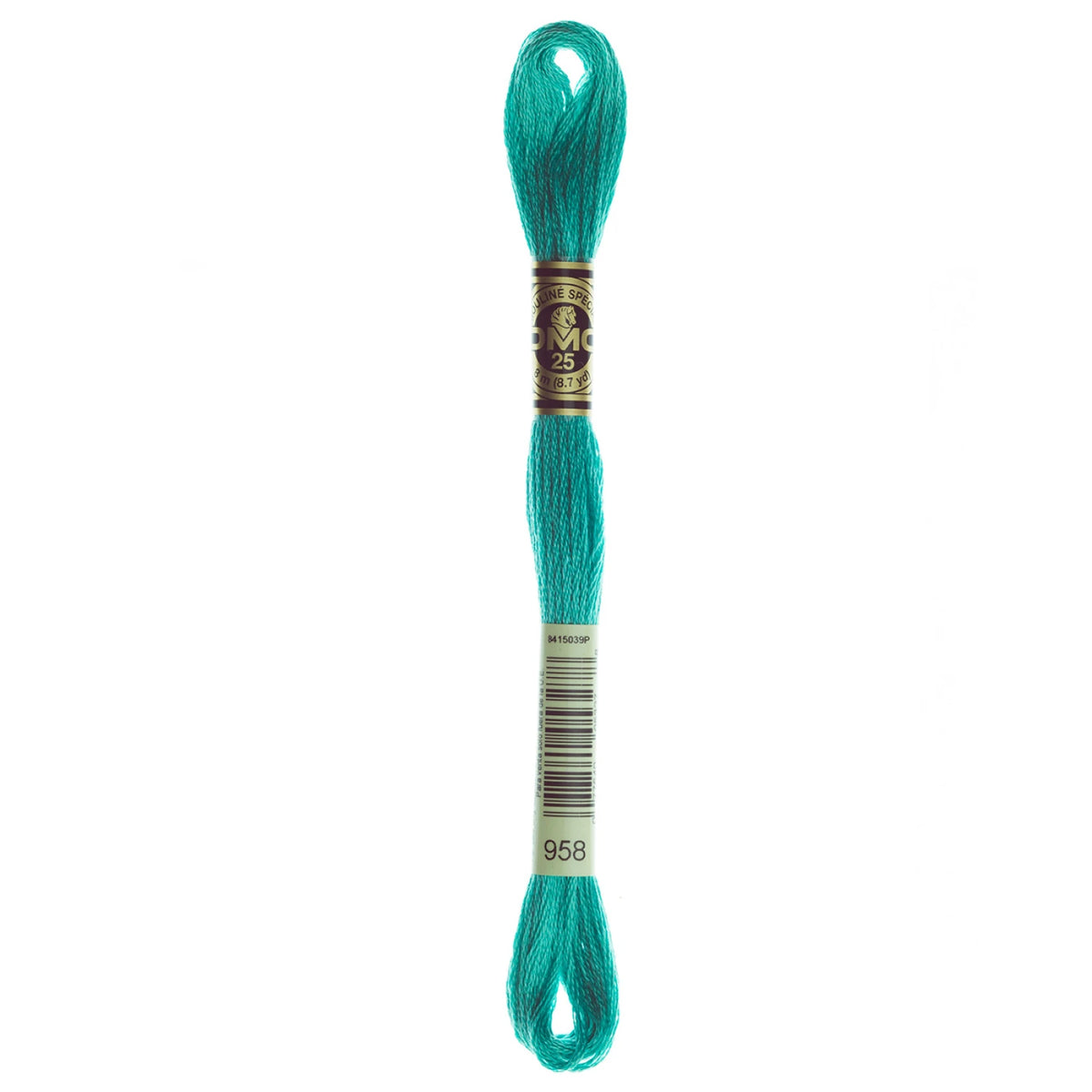 DMC 958 Dark Sea Green 6 Strand Embroidery Floss DMC #117UA-958