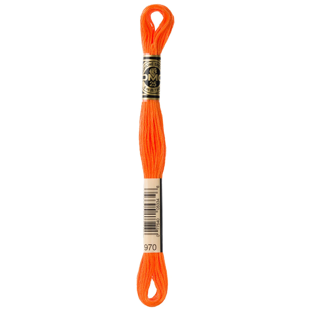 DMC 970 Light Pumpkin 6 Strand Embroidery Floss DMC #117UA-970