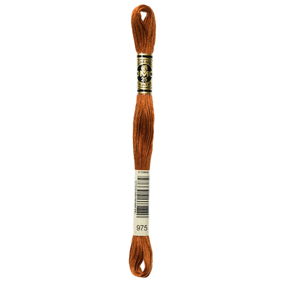 DMC 975 Dark Gold Brown 6 Strand Embroidery Floss DMC #117UA-975