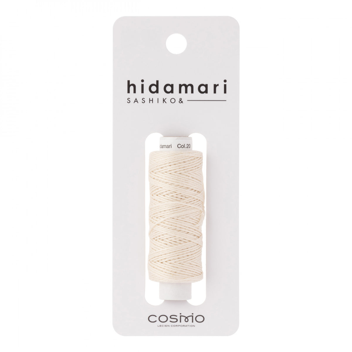 Cosmo Hidamari Solid Sashiko Thread - 30 meter skein - Made in Japan