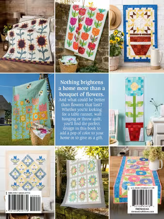 Pieced Flower Quilts Book - SOFTCOVER - 9 Quilt Patterns