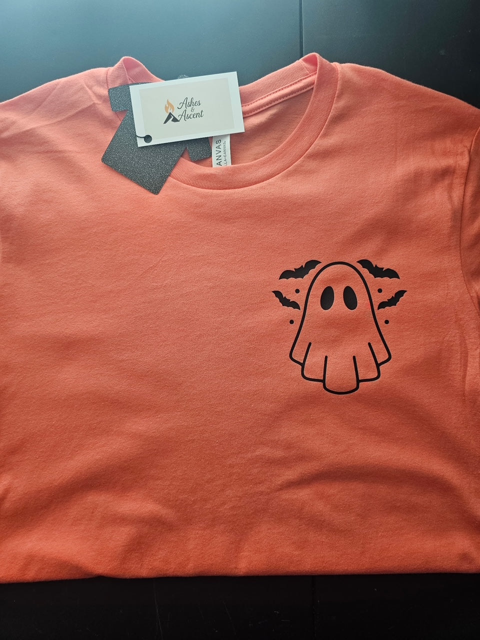 Ain't No Ghost Like The Holy Ghost ADULT Double-Sided Coral Bella T-Shirt