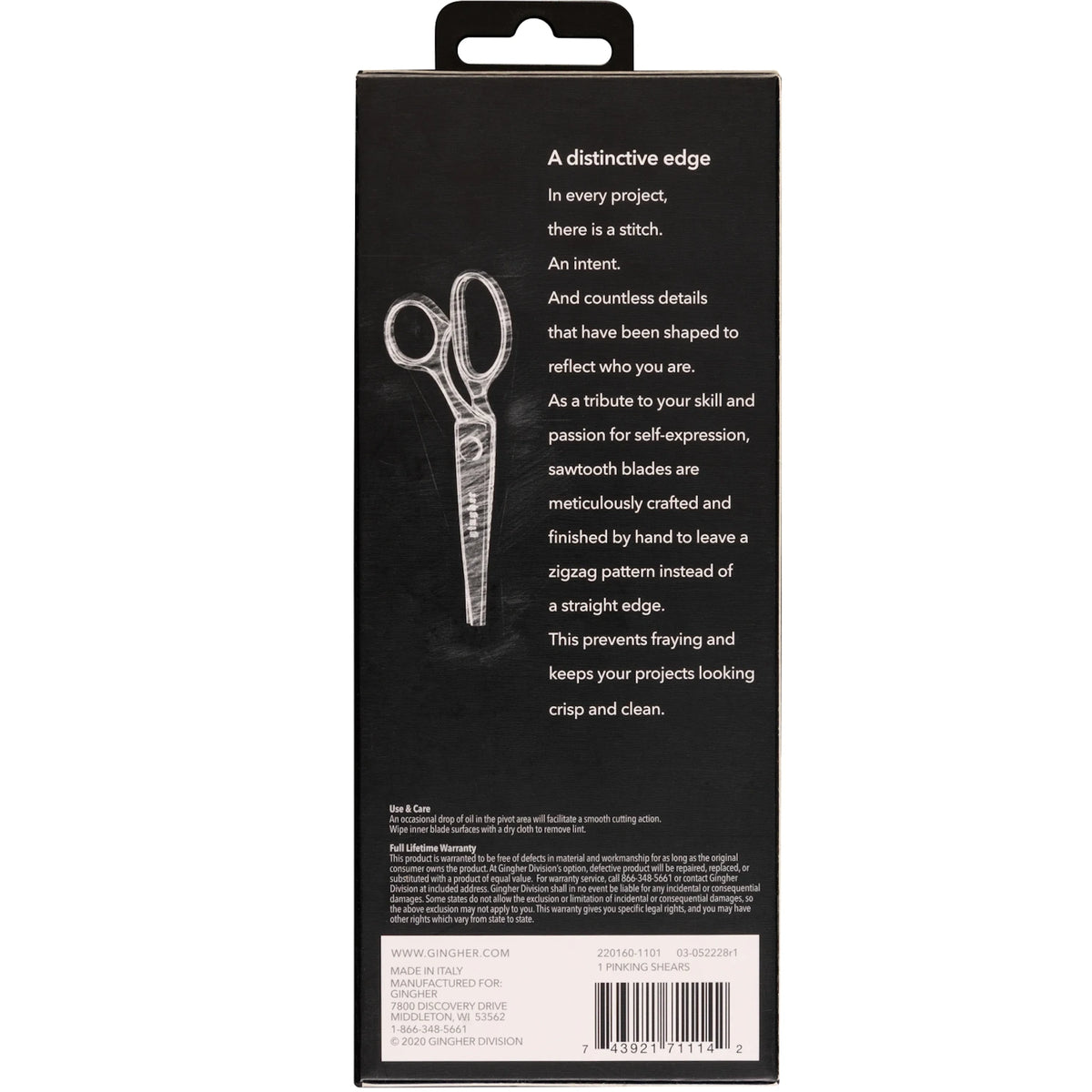 Gingher 7-1/2in Pinking Shears