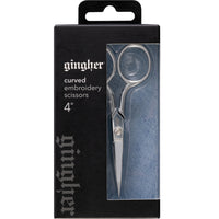 Gingher 4in Curved Embroidery Scissors