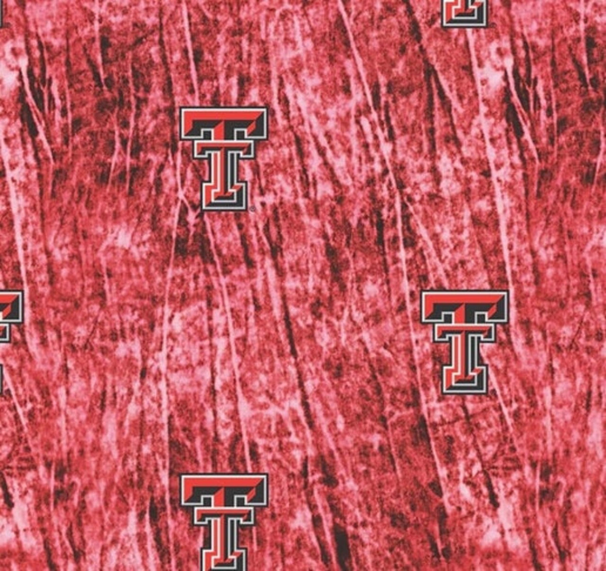 Texas Tech University Tie Dye Quilting Fabric - Sold by the 1/2 Yard