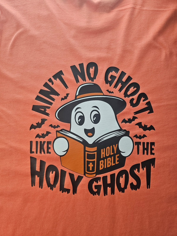 Ain't No Ghost Like The Holy Ghost ADULT Double-Sided Coral Bella T-Shirt