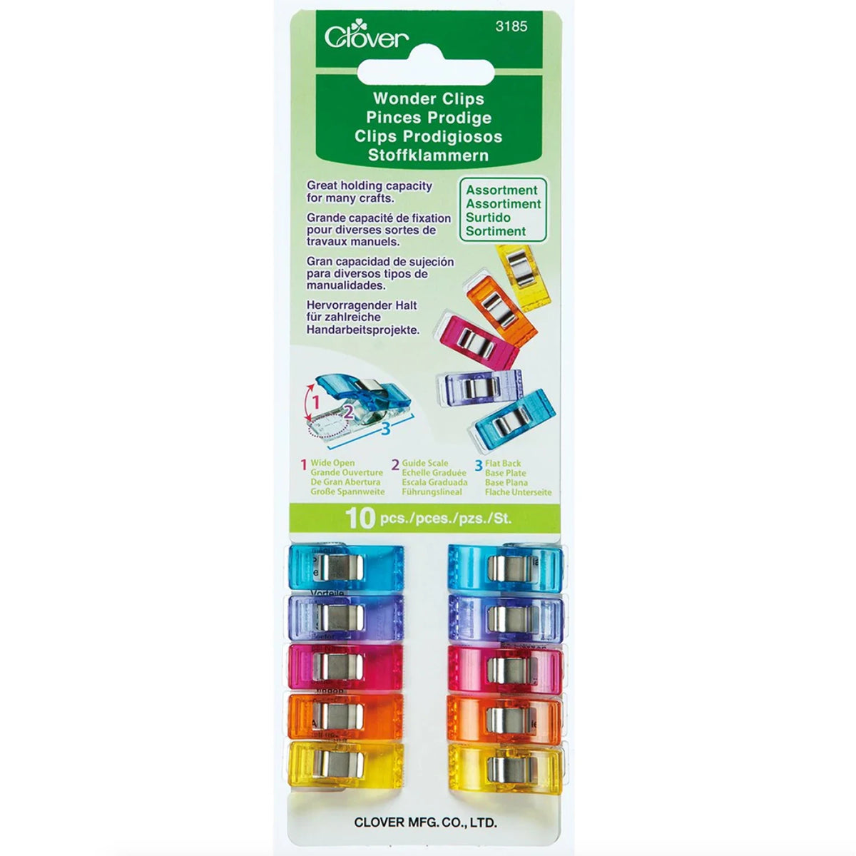 Wonder Clips Assorted Colors | 10 Pieces