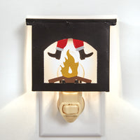 Santa Chimney Night Light - Light Bulb Included