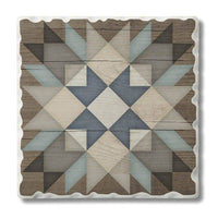 Starburst Single Absorbent Stone Tumbled Tile Coaster